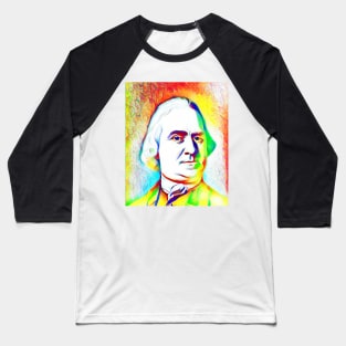 Samuel Adams Colourful Portrait | Samuel Adams Artwork 11 Baseball T-Shirt